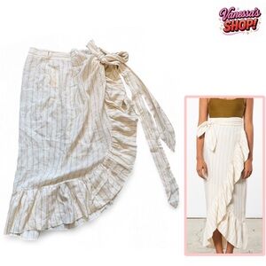 Mara Hoffman Full Circle Eavan Linen Blend Wrap Skirt!